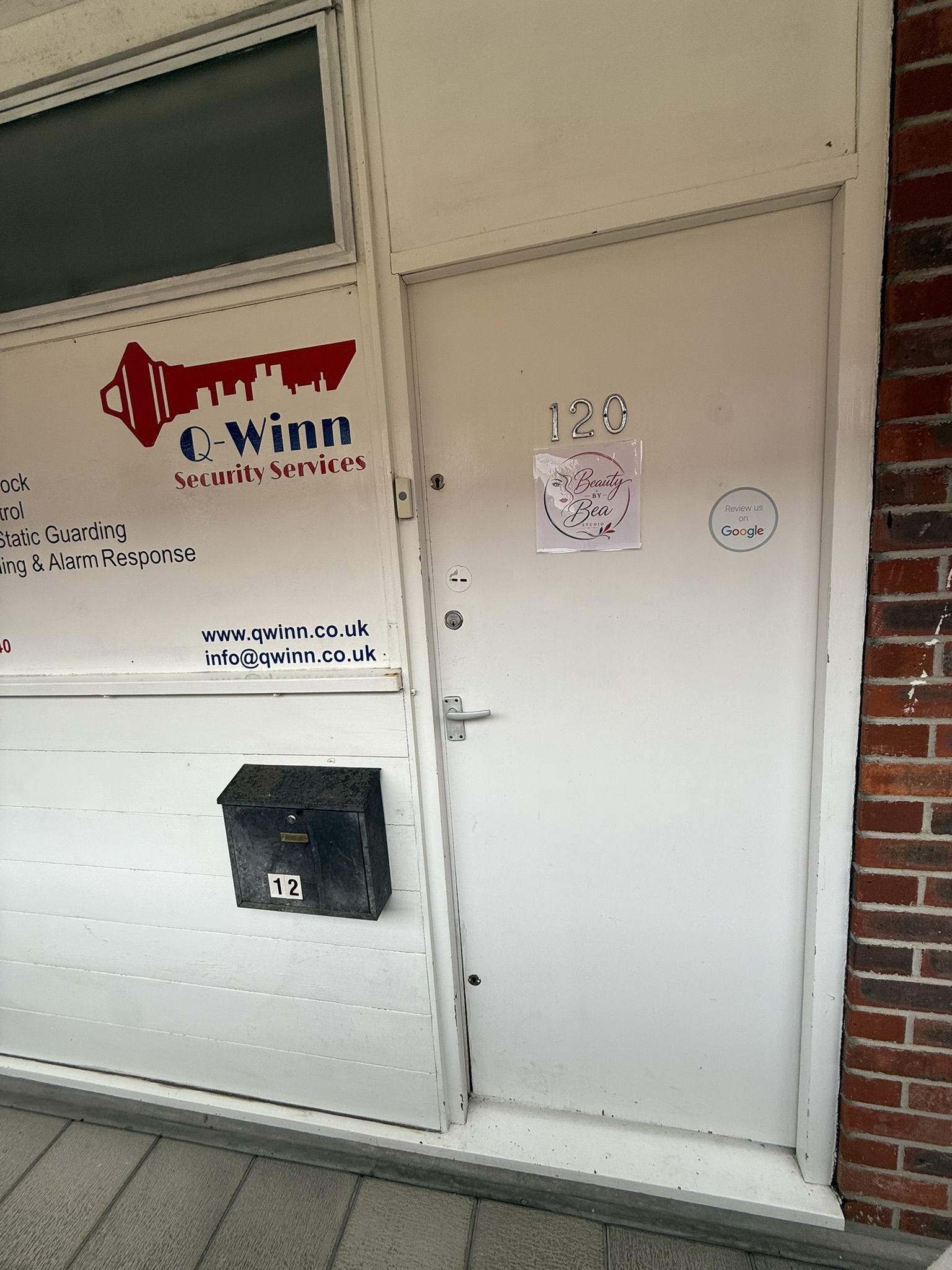 Beauty by Bea Studio door at Unit 120 Liscombe