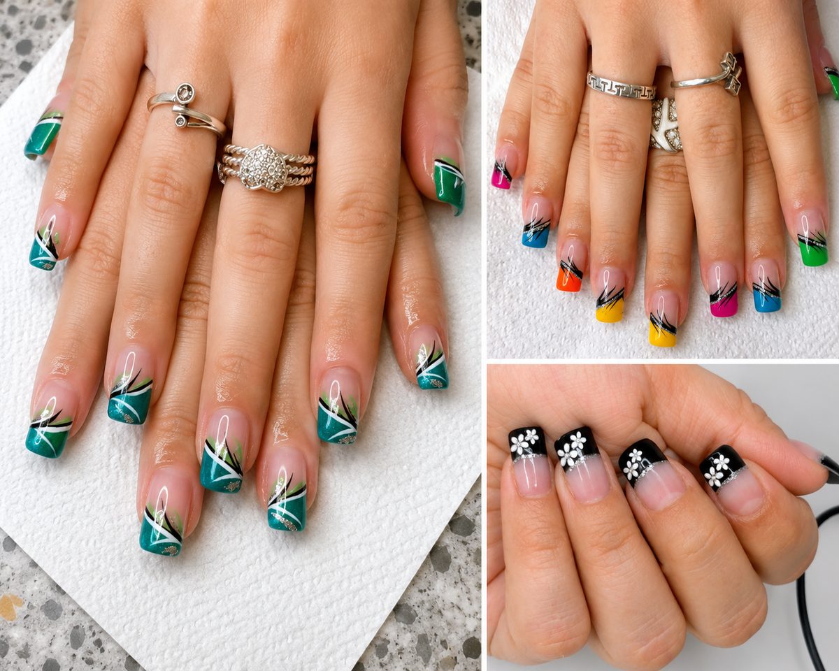 Early gel nail art by Beauty by Bea Studio