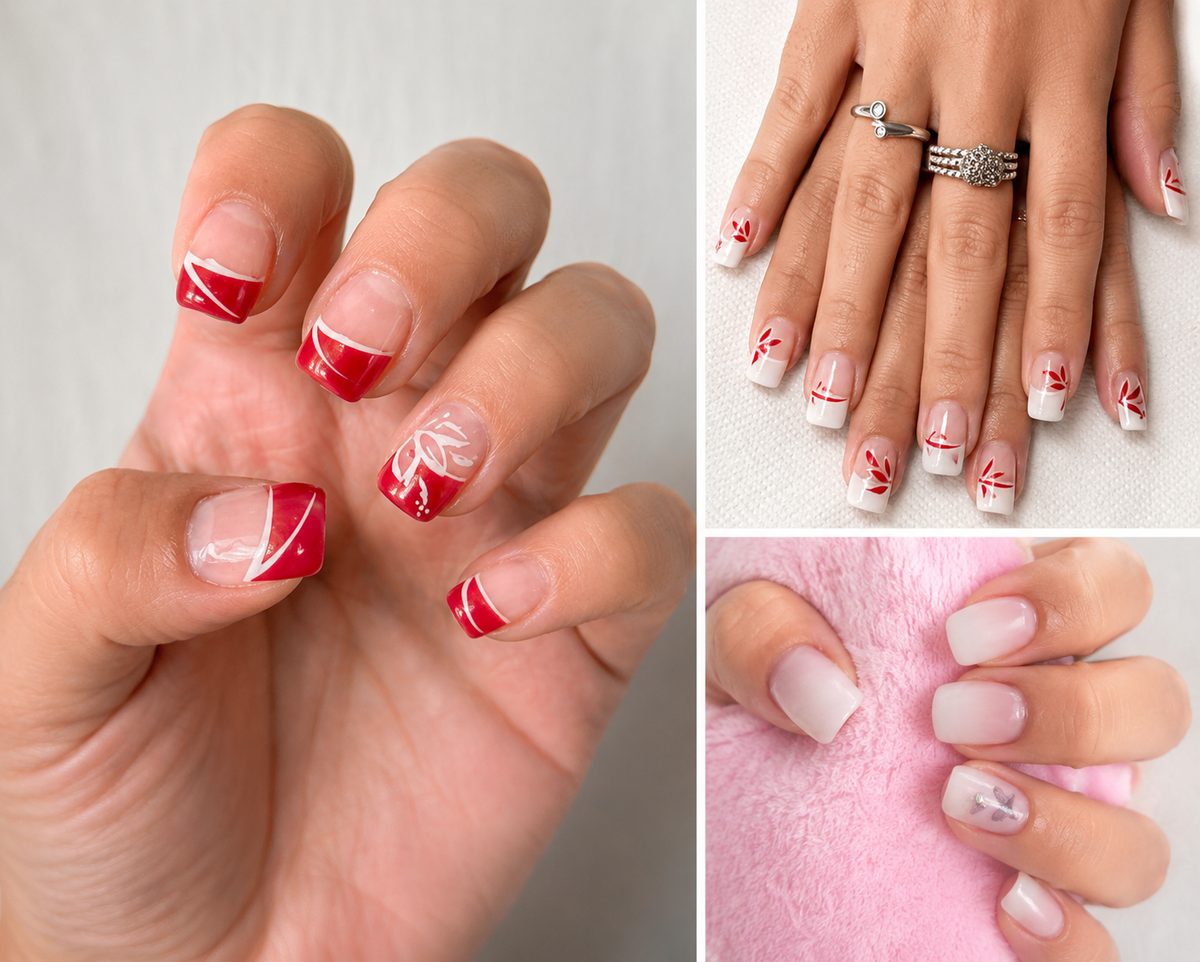 Early gel nail art by Beauty by Bea Studio